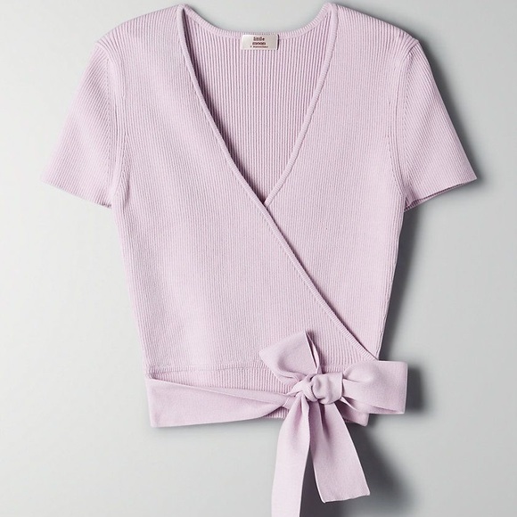 Little Moon Prunella Lilac Knit Top